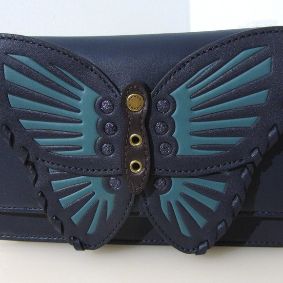 CONVERTIBLE COACH 2609 Belt Bag Butterfly Applique Fanny Pack Crossbody - Picture 7 of 9
